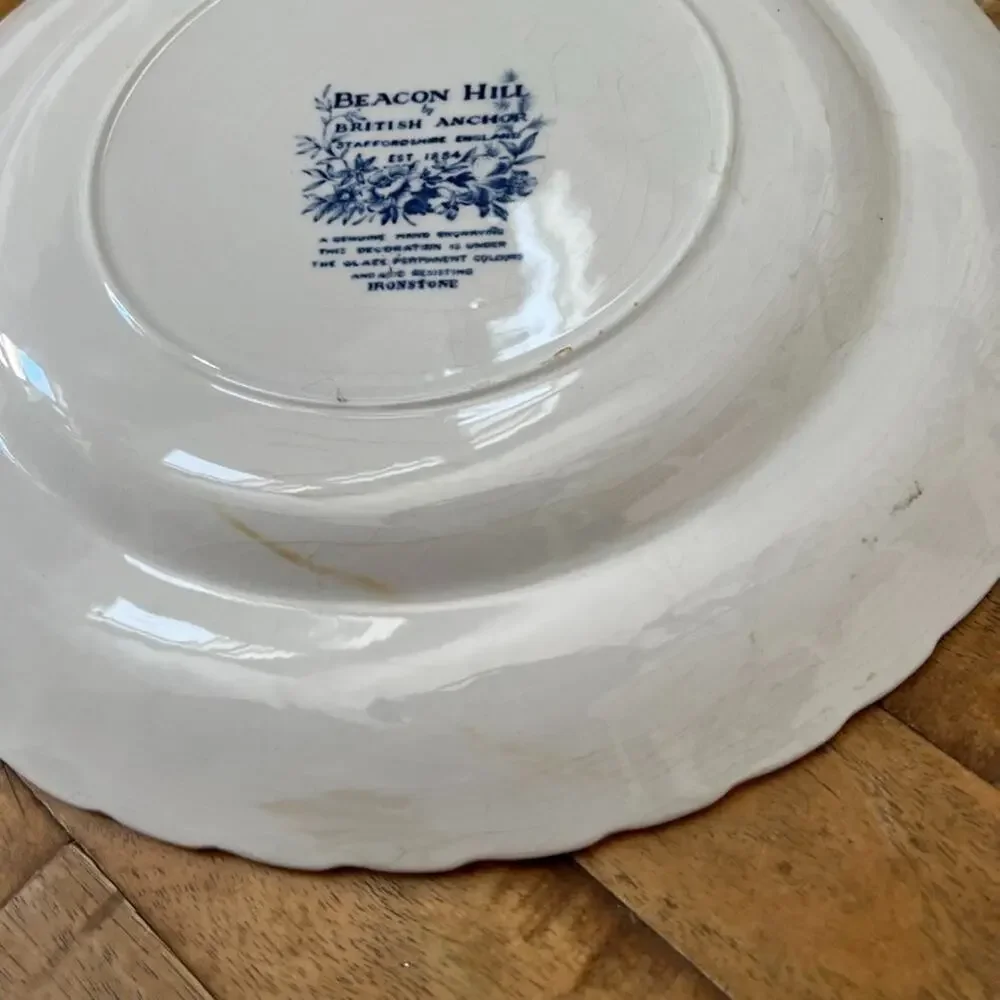 VTG Beacon Hill by British Anchor Ironstone Plate Set of 2 Plate 10